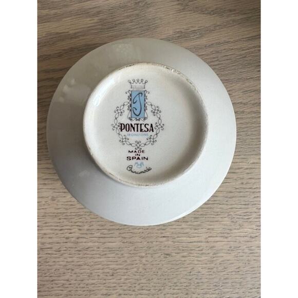 Soy Candle in Pontesa Ironstone Spanish China Sugar Bowl - Picture 3 of 3